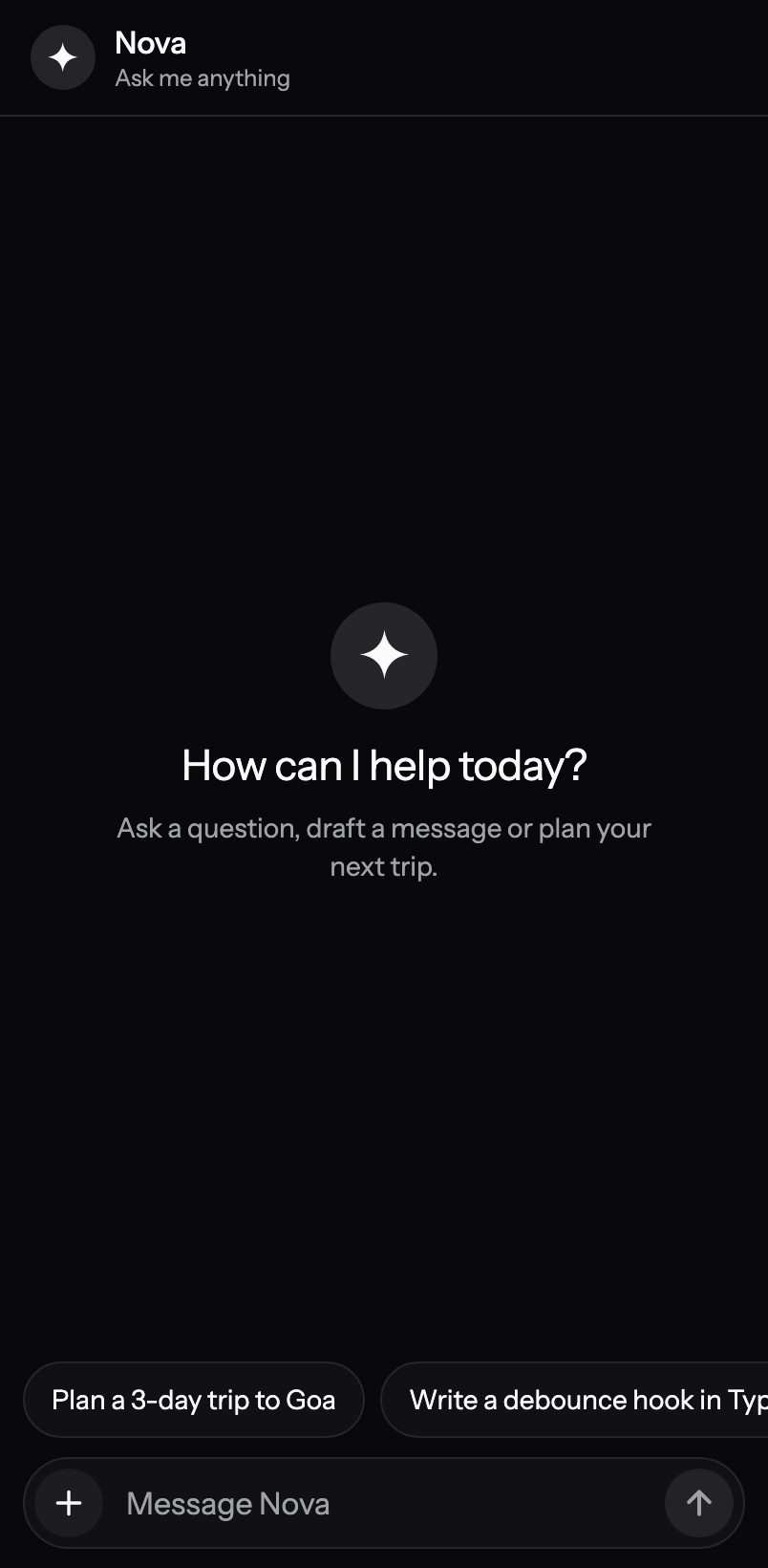 Chat screen