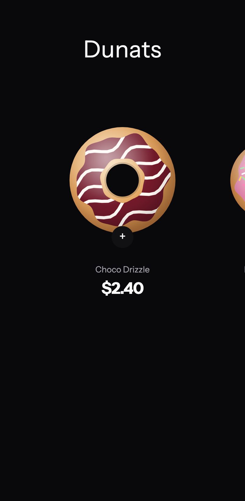 Donut Shop screen